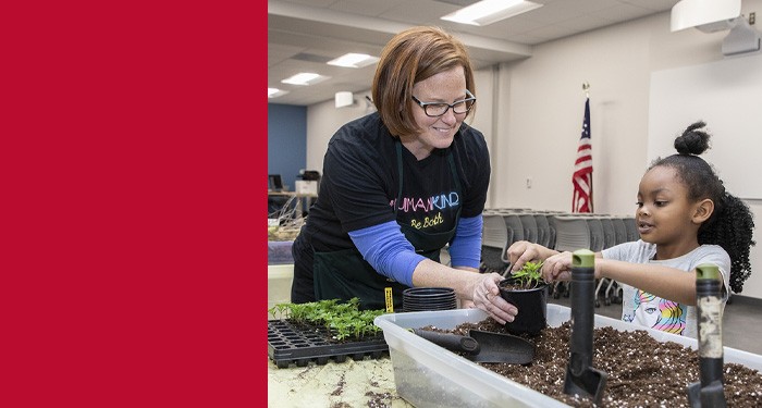 Earth Day activity with plants