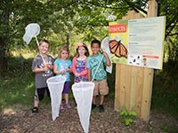 Children enjoying the nature trail