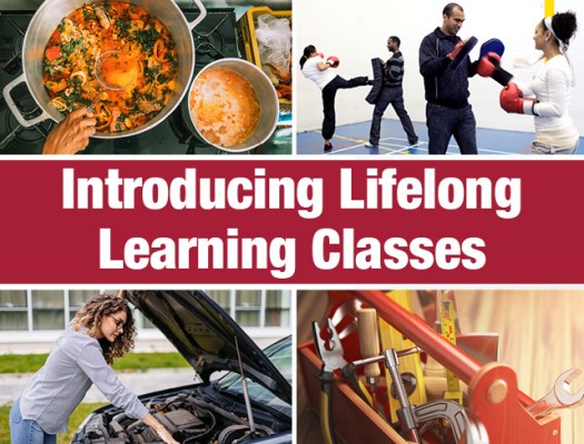 Lifelong Learning Classes photo montage