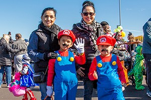 People enjoying the event in costume