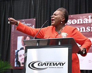 Gateway's 22nd Annual Dr. Martin Luther King Jr. celebration keynote speaker Thelma Sias.