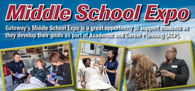 Gateway’s Middle School Expo is a great opportunity to support students as they develop their goals as part of Academic and Career Planning (ACP)