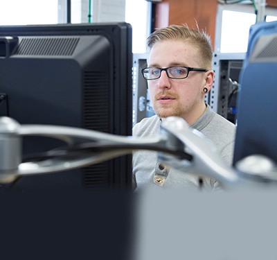 Person at computer